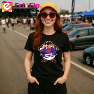 Tricou Tazz Cu Logo Suzuki 2 | Unisex Dama si Barbat - Img 2