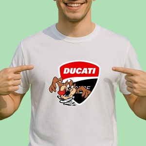 Tricou Tazz Vartej Cu Logo Ducati 4 | Unisex Dama si Barbat