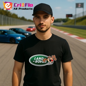 Tricou Tazz Vartej Cu Logo Land Rover 2 | Unisex Dama si Barbat - Img 2