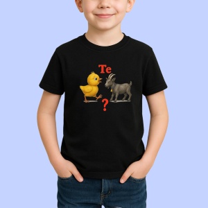 Tricou Te pui, CaPra, Copii | Dama | Barbat , tricou negru - Img 2