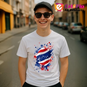 Tricou Thailand Steag Splash Art, Copii | Dama | Barbat, culoare negru - Img 10
