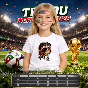Tricou Thomas Muller Germany World Cup Fifa 2026 V9, din bumbac 100%, tricou alb, Copii | Dama | Barbat - Img 4