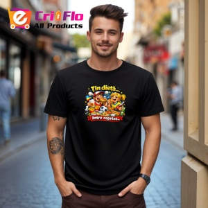 Tricou Tin Dieta Intre Reprize Copii Fotbal Amuzant V1, din bumbac 100%, tricou negru Dama | Barbat - Img 6