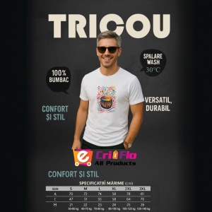 Tricou Tobosar Tribal Energie Culoare, Copii | Dama | Barbat, culoare negru - Img 9