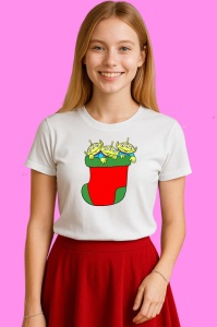 Tricou Toy Story Extraterestri In Soseta De Craciun, din bumbac 100% Copii | Dama | Barbat