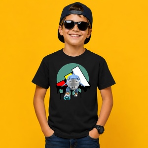 Tricou Tralalero Tralala Rechin Shark Urban Street Fashion Logo Verde Gri, din bumbac 100%, tricou negru, Copii | Dama | Barbat