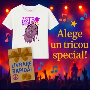 Tricou Travis Scott Astronomical Cartoon, muzica POP, Dama | Barbat | Copii - Img 15