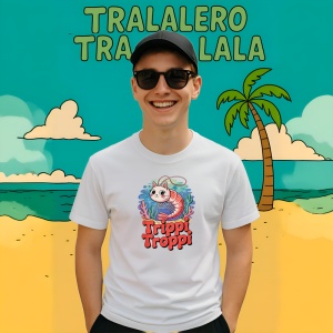 Tricou Trippi Troppi Bootleg Shrimp Cat ** Tralalero Tralala Copii | Dama | Barbat - Img 9