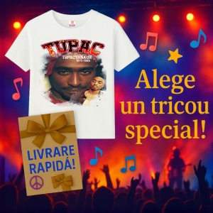 Tricou Tupac iconic duo, muzica Pop, Dama | Barbat | Copii - Img 15