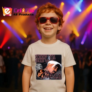 Tricou Tupac Keep Ya Head Up, muzica Not Applicable, Dama | Barbat | Copii - Img 14