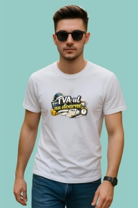 Tricou Tva-Ul Nu Doare Contabilitate Amuzant Cifre, din bumbac 100% , tricou alb pentru Dama | Barbat