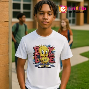 Tricou Tweety boy energy cu hanorac galben si sneakers urban Copii | Dama | Barbat Barbat - Img 8