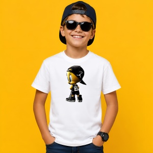 Tricou Tweety Pasarea Galbena Echipament Negru Urban Hypebeast, din bumbac 100% Copii | Dama | Barbat - Img 2