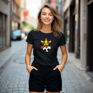 Tricou Tweety & Sylvester friends forever Tricou Negru - Copii | Dama | Barbat - Img 3