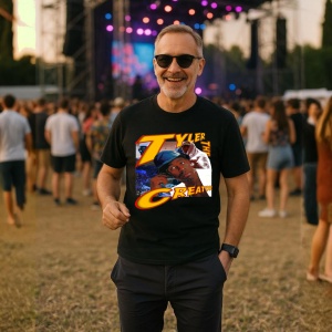 Tricou Tyler, The Creator - Red Microphone, muzica Pop / R&B / Reggae, Dama | Barbat | Copii, Culoare Negru - Img 9