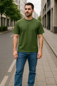 Tricou unisex bărbat oversize Malfini Stage 812, model larg și lejer, 100% bumbac - Img 29