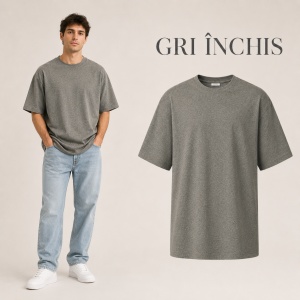 Tricou unisex bărbat oversize Malfini Stage 812, model larg și lejer, 100% bumbac - Img 16