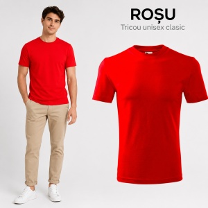 Tricou unisex clasic damă și bărbat Malfini Classic 101, 100% bumbac, 160 g/mp - Img 19