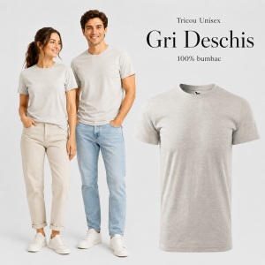 Tricou Unisex Damă / Bărbat Heavy New 137 – 100% Bumbac, Guler Rotund, 200 g/m², XS–5XL - Img 29
