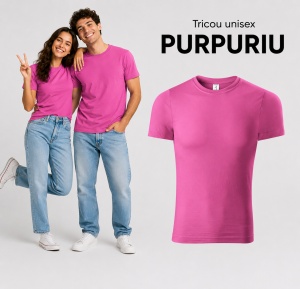 Tricou Unisex Damă și Bărbat model simplu tip Tommy - Img 26