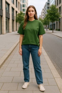 Tricou unisex oversize damă Malfini Stage 812, model larg și lejer, 100% bumbac - Img 27