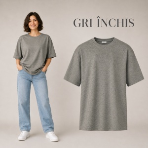 Tricou unisex oversize damă Malfini Stage 812, model larg și lejer, 100% bumbac - Img 17
