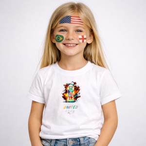 Tricou United World Cup Fifa 2026, din bumbac 100%, tricou alb, Copii | Dama | Barbat - Img 2