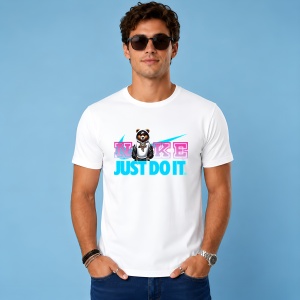 Tricou Urs Streetwear Cu Sapca Si Hanorac Stil Cartier, din bumbac 100% Copii | Dama | Barbat - Img 3
