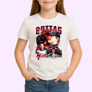 Tricou Valtteri Bottas Portret Masina Echipa Alfa Romeo Formula 1, Copii | Dama | Barbat