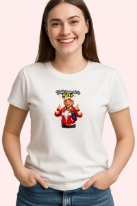 Tricou Viata Incepe La 60 Ani Barbat Fericit V2, din bumbac 100% , tricou alb pentru Dama | Barbat