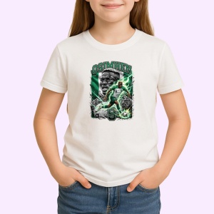 Tricou Victor Osimhen Nigeria Atacant Golgheter Fotbal, din bumbac 100% , tricou alb pentru Copii | Dama | Barbat - Img 2