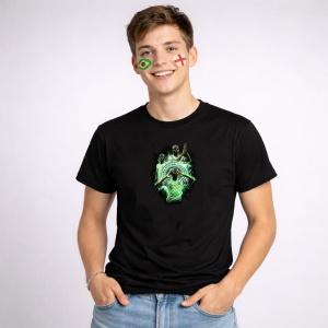 Tricou Victor Osimhen Nigeria World Cup Fifa 2026 V3, din bumbac 100%, tricou negru, Copii | Dama | Barbat - Img 2