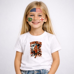 Tricou Virgil Van Dijk Netherlands World Cup Fifa 2026, din bumbac 100%, tricou alb, Copii | Dama | Barbat - Img 2