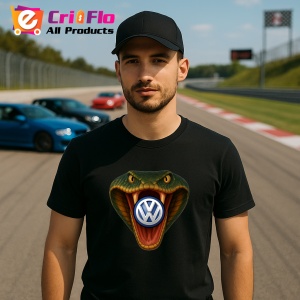 Tricou Volkswagen 2 Cobra Ataca | Unisex Dama si Barbat - Img 3