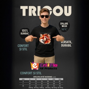Tricou Vulpe si femeie puternica mesaj motivational stronger than the storm Copii | Dama | Barbat Barbat - Img 18
