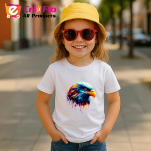Tricou Vultur in stil pop art cu fundal albastru Copii | Dama | Barbat - Img 11