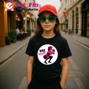Tricou Who Wants Fata Sportiva Roz, Copii | Dama | Barbat, culoare negru - Img 8