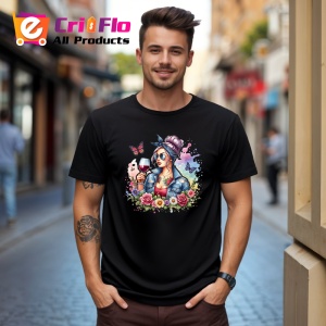 Tricou Wine girl butterflies flowers vibe, fata cu vin fluturi si flori, Copii | Dama | Barbat , tricou negru - Img 10