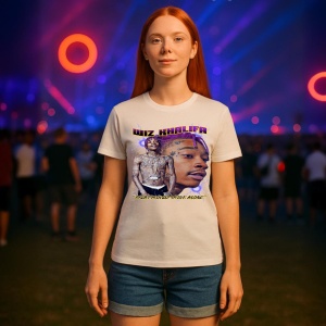 Tricou wiz khalifa ganditor, muzica EDM / Pop / Electropop, Dama | Barbat | Copii - Img 8