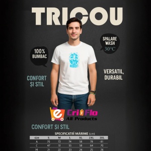 Tricou Workout Fata Muschi Albastra, Copii | Dama | Barbat - Img 5