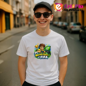 Tricou World Class On Fifa Gamer Trofeu V1, din bumbac 100% , tricou alb pentru Copii | Dama | Barbat - Img 10