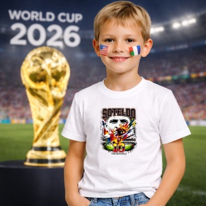 Tricou Yeferson Soteldo Venezuela World Cup Fifa 2026, din bumbac 100%, tricou alb, Copii | Dama | Barbat - Img 5