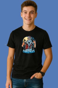 Tricou Yeti Christmas, din bumbac 100% Copii | Dama | Barbat - Img 2