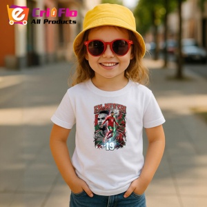 Tricou Youssef En Nesyri Maroc Atacant Fotbal, din bumbac 100% , tricou alb pentru Copii | Dama | Barbat - Img 5
