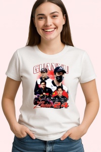Tricou Zhou Guanyu Poster Colaj Portret Costum Negru Alb Formula 1, Copii | Dama | Barbat - Img 4