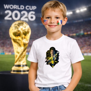 Tricou Zlatan Ibrahimovic Sweden World Cup Fifa 2026, din bumbac 100%, tricou alb, Copii | Dama | Barbat - Img 5