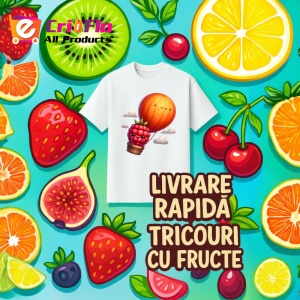 Tricou Zmeura amuzanta de vara cu balon cu aer, Fructe, Copii | Dama - Img 12