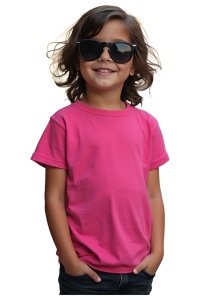 Tricou copii purpuriu prezentat de copil fată