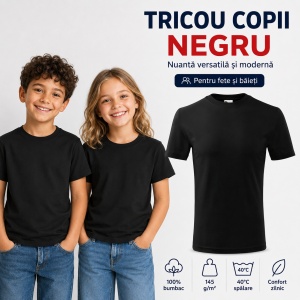 Tricouri copii simple din bumbac 100% – fete și băieți, 20 culori - Img 17
