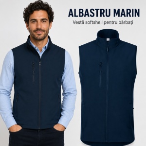 Vestă Bărbați tip Jachetă fără Mâneci, Softshell cu Fermoar – Trail 568 - Img 11